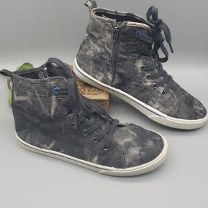 Cat & Jack boys gray high top sneakers, size 4